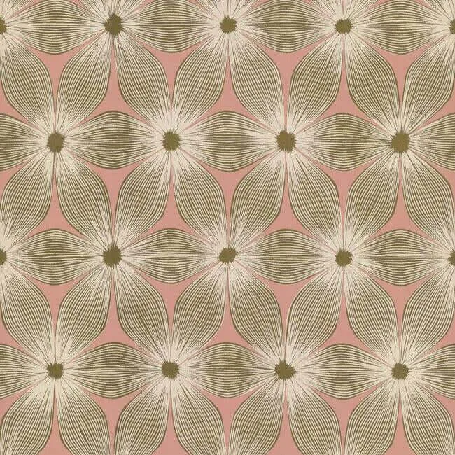 Candice Olson Everlasting wallpaper, color Coral & Gold, SKU CI2301