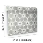 Candice Olson Everlasting - White & Silver Wallpaper | Buy Online Candice Olson Everlasting wallpaper, color White & Silver, SKU CI2302