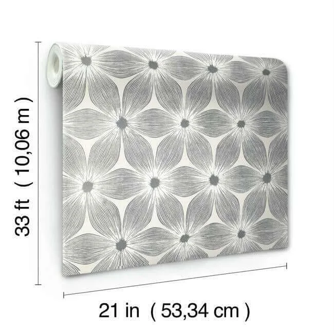 Candice Olson Everlasting - White & Silver Wallpaper | Buy Online Candice Olson Everlasting wallpaper, color White & Silver, SKU CI2302