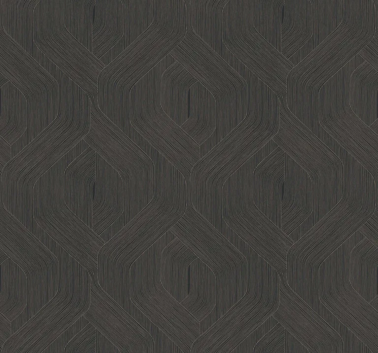 Candice Olson Fine Line wallpaper, color Black, SKU NT6192