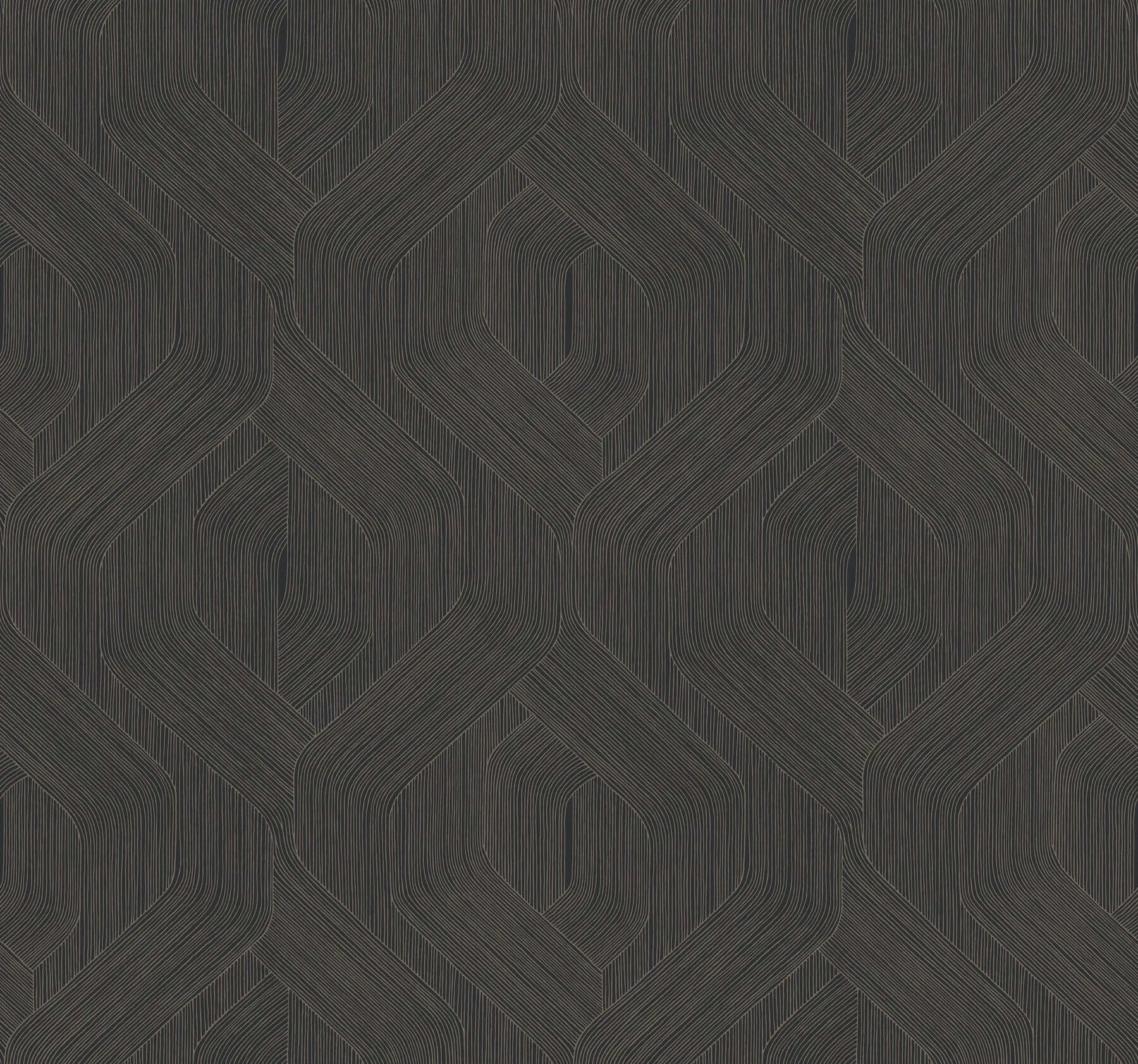Candice Olson Fine Line wallpaper, color Black, SKU NT6192