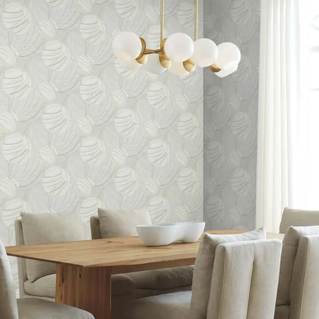 Candice Olson Floating Lanterns wallpaper, color Light Grey, SKU EV3907