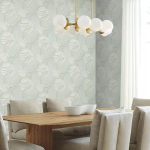 Candice Olson Floating Lanterns wallpaper, color Smokey Blue, SKU EV3905