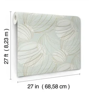 Candice Olson Floating Lanterns wallpaper, color Smokey Blue, SKU EV3905