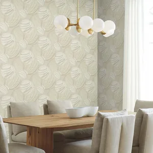 Candice Olson Floating Lanterns wallpaper, color Taupe, SKU EV3908
