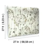 Candice Olson Flourish wallpaper, color Beige, SKU CI2425