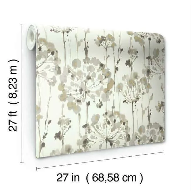Candice Olson Flourish wallpaper, color Beige, SKU CI2425