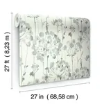 Candice Olson Flourish wallpaper, color Blue & Grey, SKU CI2426