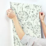 Candice Olson Flourish wallpaper, color Blue & Grey, SKU CI2426