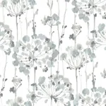 Candice Olson Flourish - Sheer Blue & Grey Wallpaper | Buy Online Candice Olson Flourish wallpaper, color Sheer Blue & Grey, SKU PSW1428RL