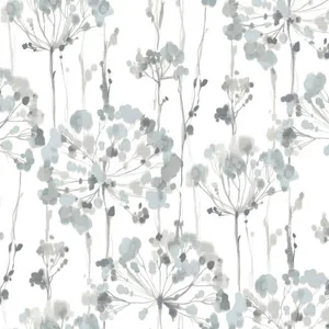 Candice Olson Flourish wallpaper, color Sheer Blue & Grey, SKU PSW1428RL