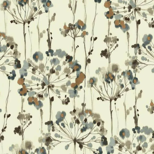 Candice Olson Flourish wallpaper, color Teal, SKU CN2100