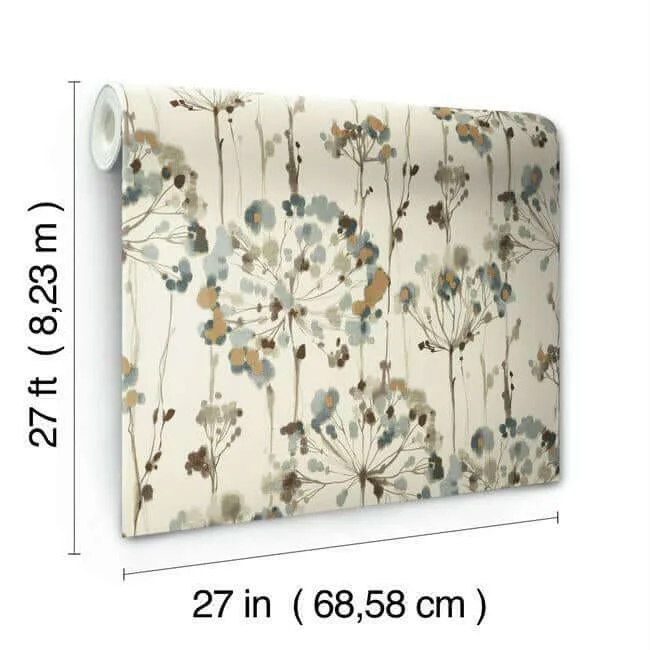 Candice Olson Flourish - Teal Wallpaper | Buy Online Candice Olson Flourish wallpaper, color Teal, SKU CN2100