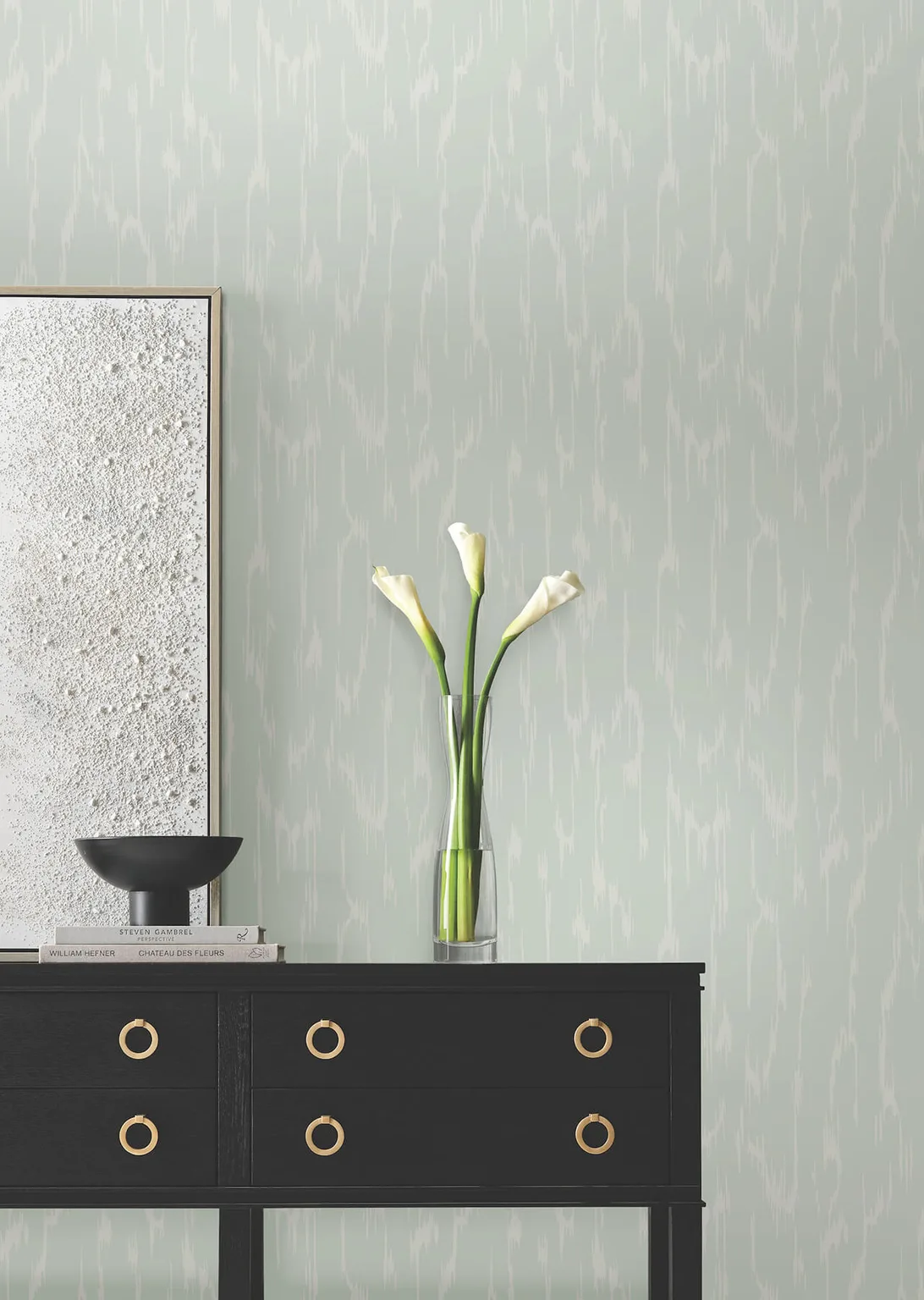 Candice Olson Flowing wallpaper, color Ether Blue, SKU DF3363
