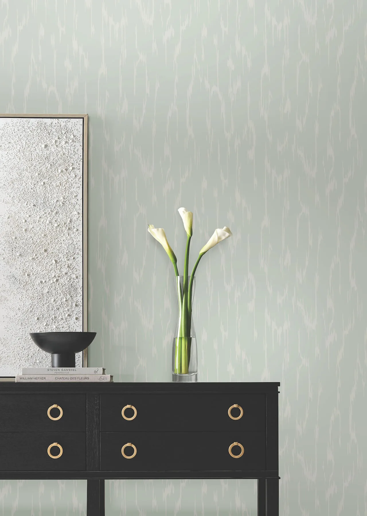 Candice Olson Flowing - Ether Blue Wallpaper | Buy Online Candice Olson Flowing wallpaper, color Ether Blue, SKU DF3363