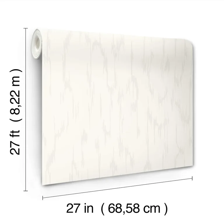 Candice Olson Flowing wallpaper, color White, SKU DF3365
