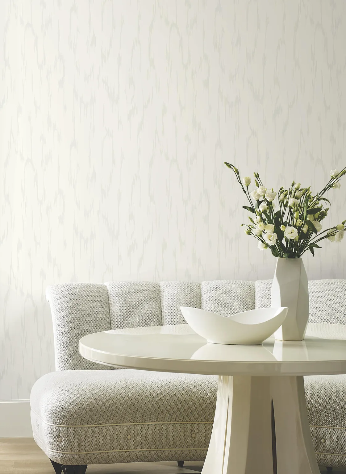 Candice Olson Flowing wallpaper, color White, SKU DF3365