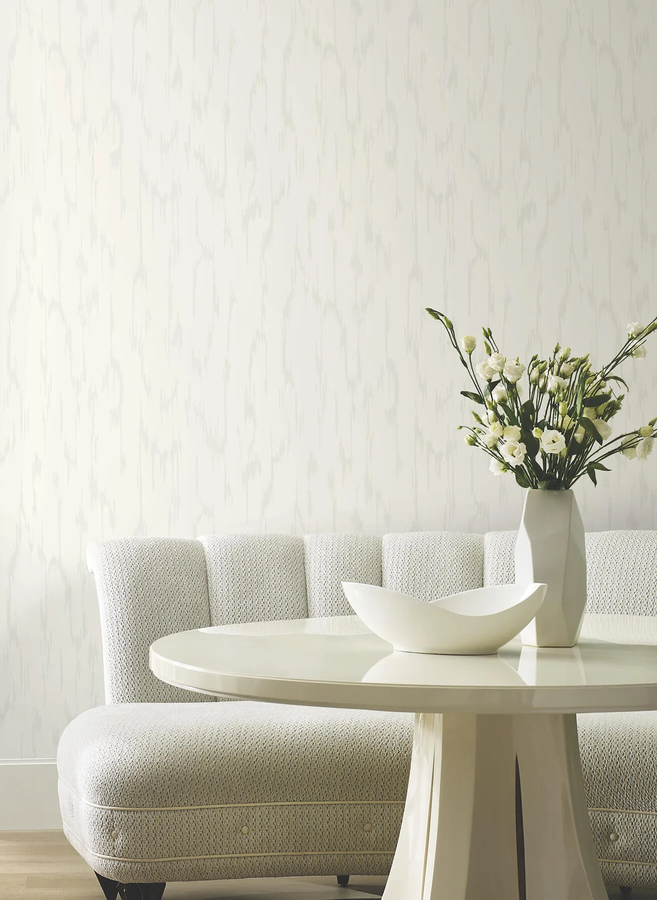 Candice Olson Flowing - White Wallpaper | Buy Online Candice Olson Flowing wallpaper, color White, SKU DF3365