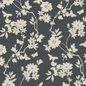 Candice Olson Flutter Vine wallpaper, color Grey, SKU DT5025