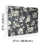 Candice Olson Flutter Vine - Grey Wallpaper | Buy Online Candice Olson Flutter Vine wallpaper, color Grey, SKU DT5025