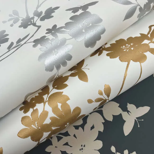Candice Olson Flutter Vine - Grey Wallpaper | Buy Online Candice Olson Flutter Vine wallpaper, color Grey, SKU DT5025