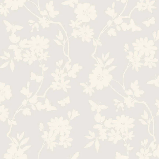 Candice Olson Flutter Vine wallpaper, color White, SKU DT5024