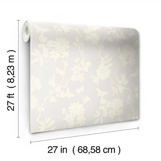 Candice Olson Flutter Vine - White Wallpaper | Buy Online Candice Olson Flutter Vine wallpaper, color White, SKU DT5024