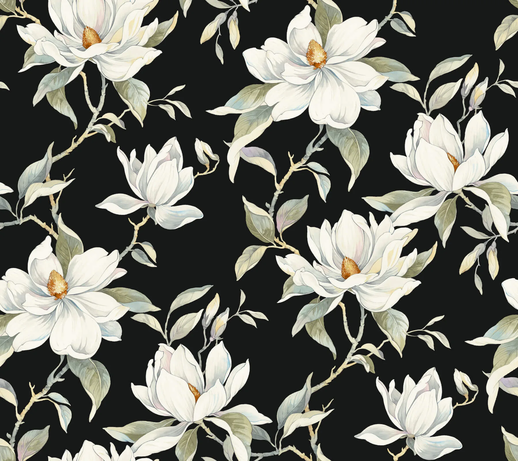Candice Olson Garden Jewels wallpaper, color Black, SKU DF3313