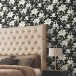 Candice Olson Garden Jewels wallpaper, color Black, SKU DF3313