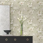Candice Olson Garden Jewels - Linen Wallpaper | Buy Online Candice Olson Garden Jewels wallpaper, color Linen, SKU DF3312