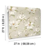 Candice Olson Garden Jewels - Linen Wallpaper | Buy Online Candice Olson Garden Jewels wallpaper, color Linen, SKU DF3312