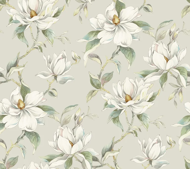 Candice Olson Garden Jewels wallpaper, color Warm Grey, SKU DF3314