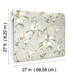 Candice Olson Garden Jewels wallpaper, color Warm Grey, SKU DF3314