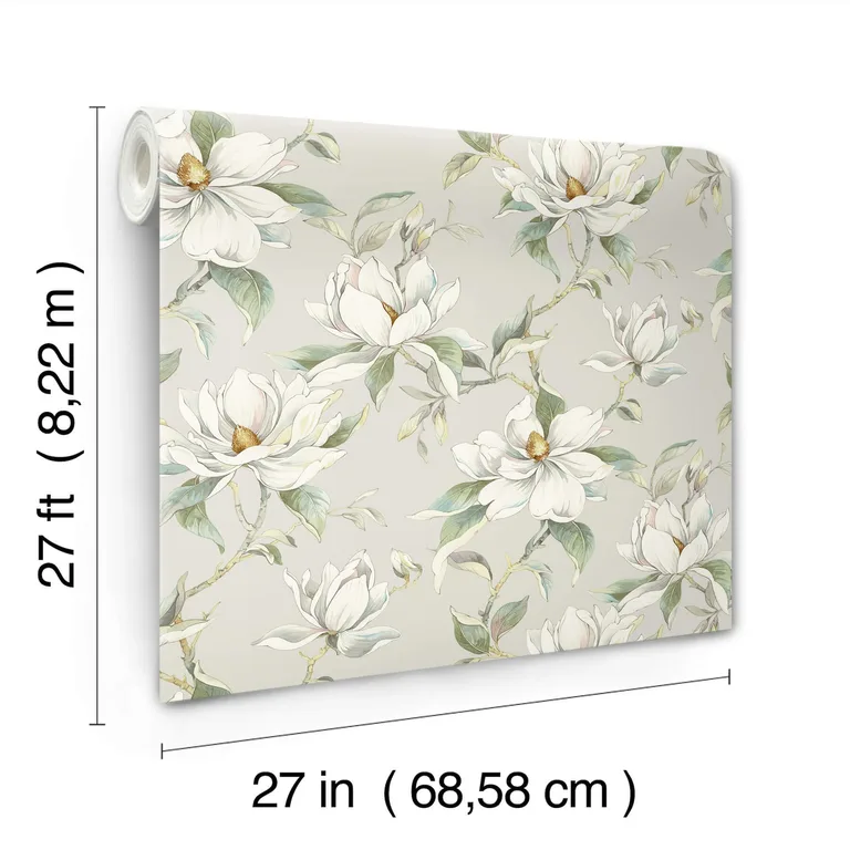 Candice Olson Garden Jewels wallpaper, color Warm Grey, SKU DF3314