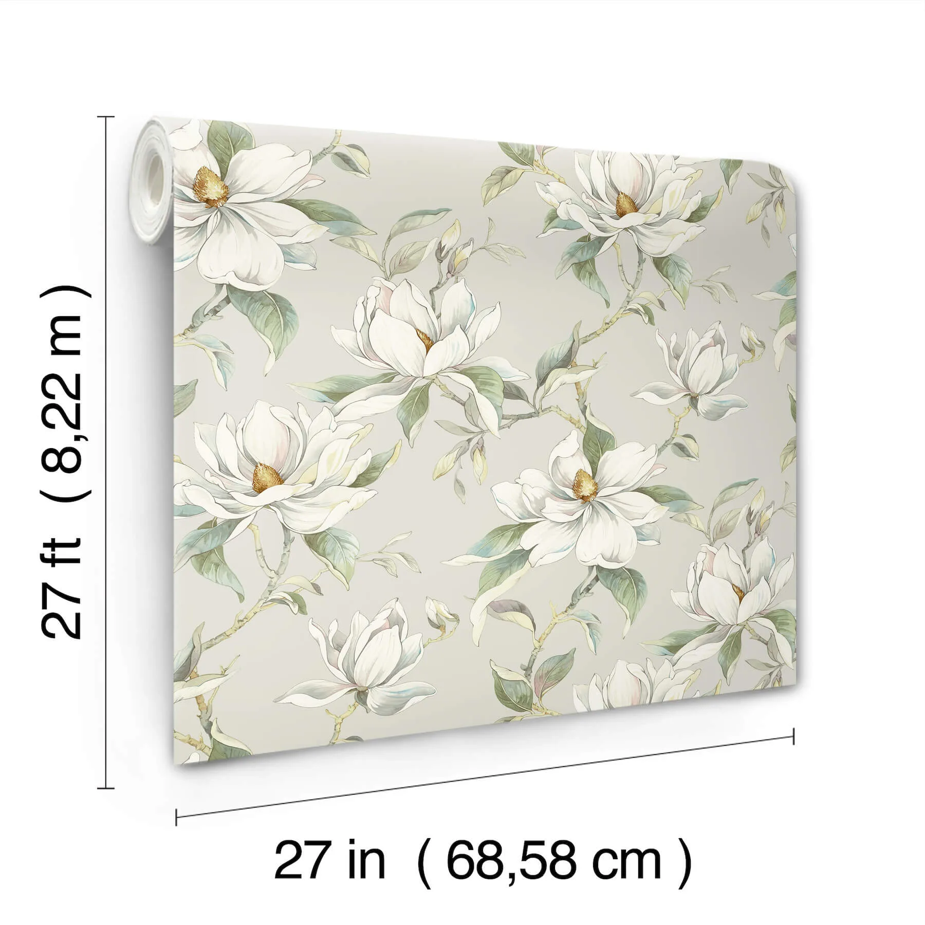 Candice Olson Garden Jewels wallpaper, color Warm Grey, SKU DF3314