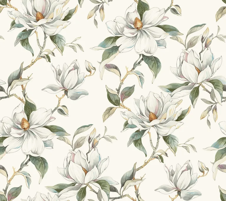 Candice Olson Garden Jewels wallpaper, color White, SKU DF3311