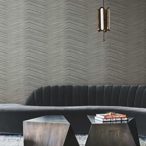 Candice Olson Glistening Chevron wallpaper, color Charcoal, SKU DT5052