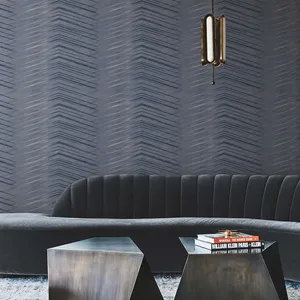 Candice Olson Glistening Chevron wallpaper, color Navy, SKU DT5053