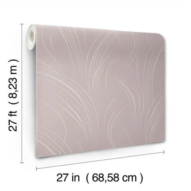 Candice Olson Graceful Wisp wallpaper, color Lavender, SKU EV3935