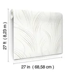 Candice Olson Graceful Wisp wallpaper, color White, SKU EV3939
