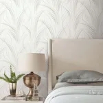 Candice Olson Graceful Wisp wallpaper, color White, SKU EV3939