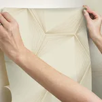 Candice Olson Honeycomb - Sand & Gold Wallpaper | Buy Online Candice Olson Honeycomb wallpaper, color Sand & Gold, SKU PSW1416RL