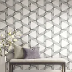 Candice Olson Honeycomb - Charcoal Wallpaper | Buy Online Candice Olson Honeycomb wallpaper, color Charcoal, SKU PSW1417RL