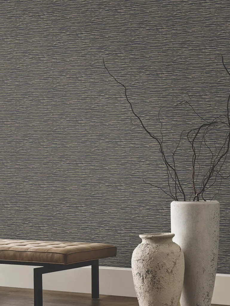 Candice Olson Horizons wallpaper, color Charcoal, SKU DF3384