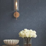 Candice Olson Hourglass - Navy Wallpaper | Buy Online Candice Olson Hourglass wallpaper, color Navy, SKU DT5143