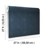 Candice Olson Hourglass - Navy Wallpaper | Buy Online Candice Olson Hourglass wallpaper, color Navy, SKU DT5143