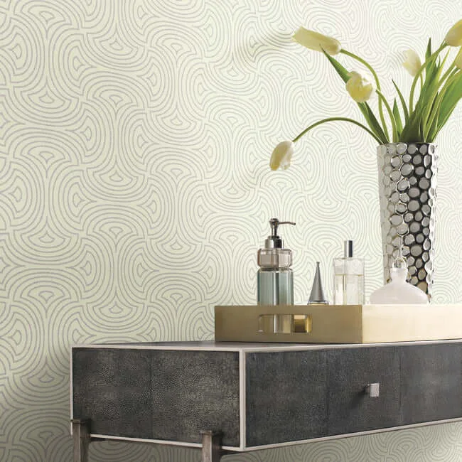Candice Olson Hourglass - White Wallpaper | Buy Online Candice Olson Hourglass wallpaper, color White, SKU DT5142