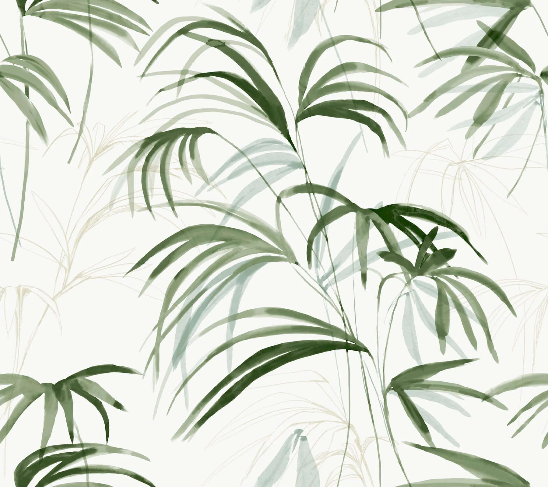 Candice Olson Inky Palms wallpaper, color Green, SKU PSW1609RL