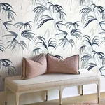 Candice Olson Inky Palms - Blue Wallpaper | Buy Online Candice Olson Inky Palms wallpaper, color Blue, SKU PSW1610RL