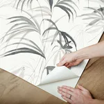 Candice Olson Inky Palms - Black Wallpaper | Buy Online Candice Olson Inky Palms wallpaper, color Black, SKU PSW1611RL